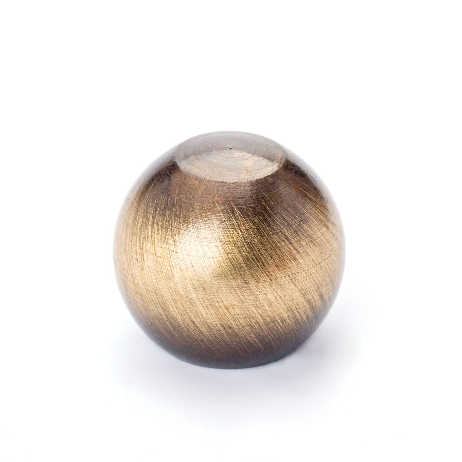 Zierkugel mit Gewinde M10, Ø 20mm, Patina