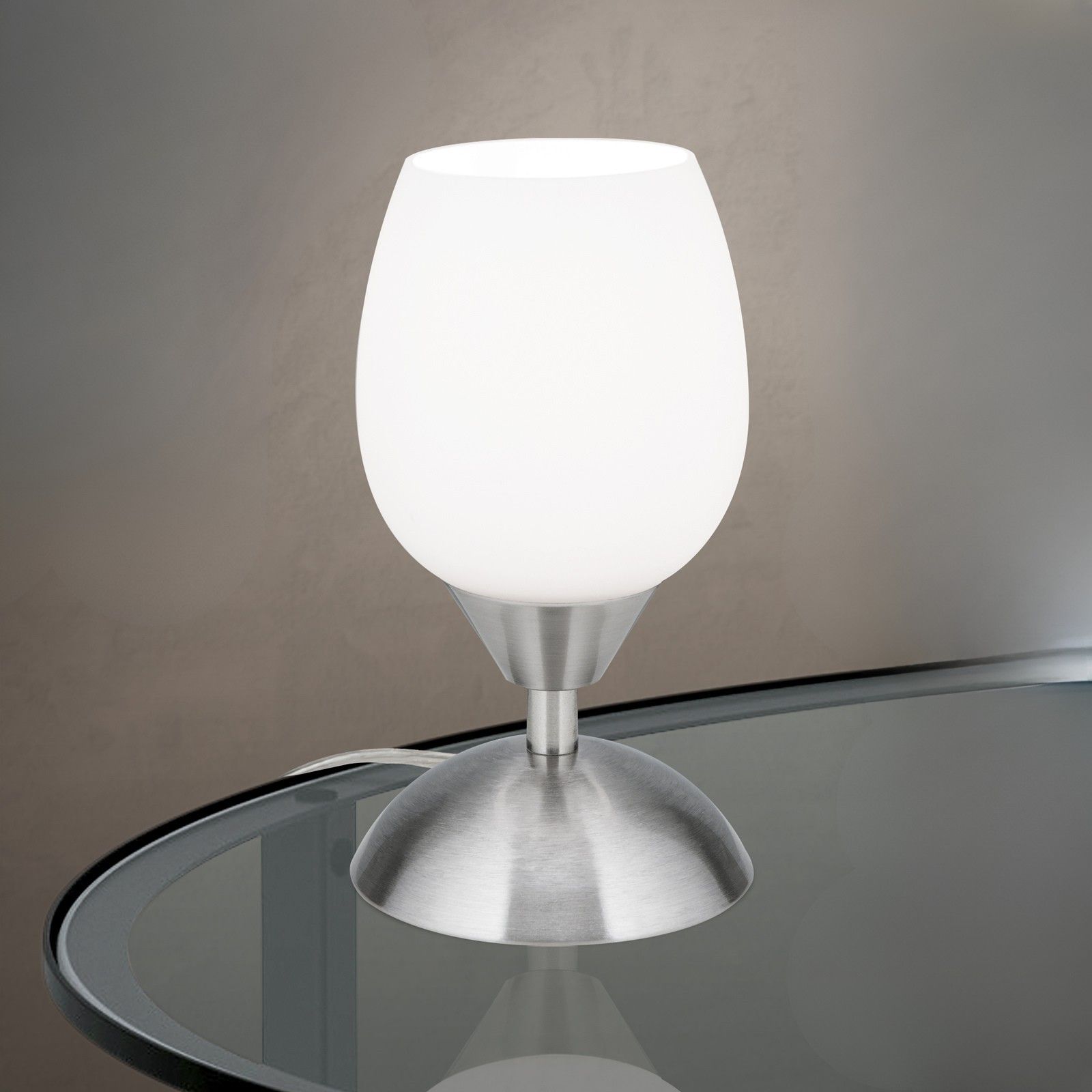 Table lamp TULPA, satinated