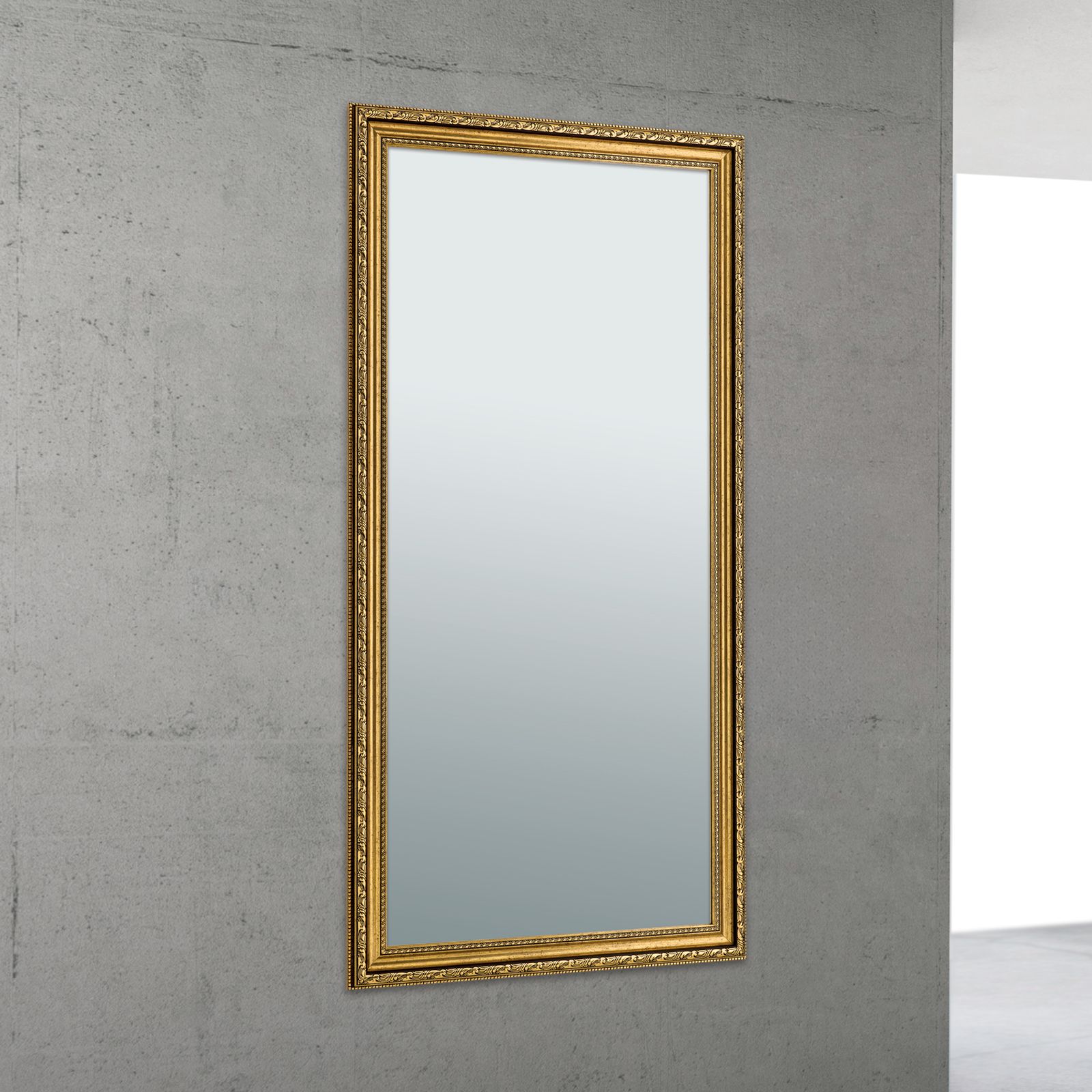 Spiegel ELISA, 149x74cm, Antik-Gold