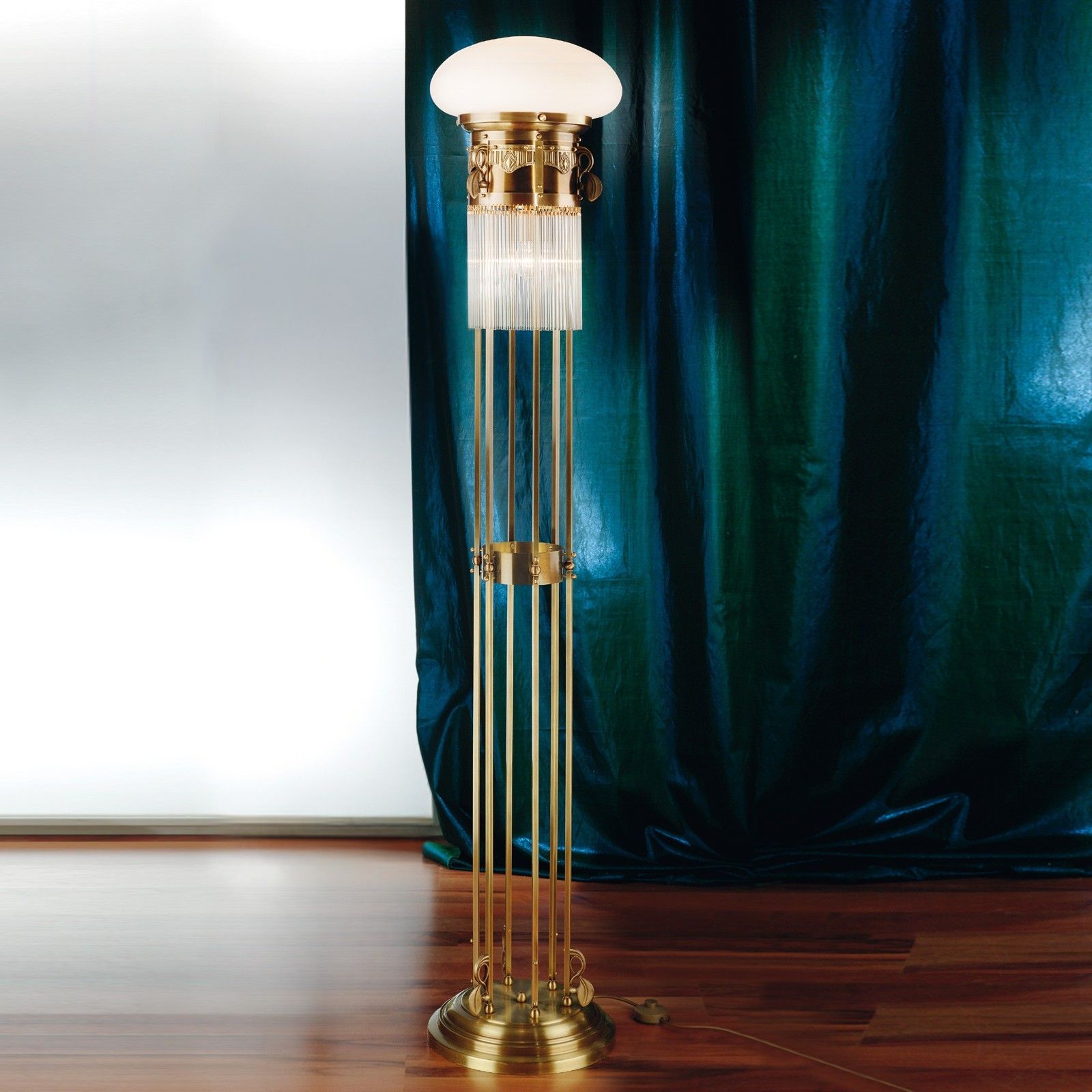 Floor lamp ADELE, old brass