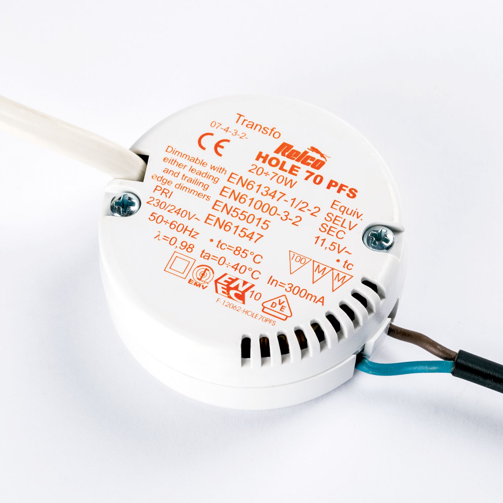 Transformer 70a RELCO HOLE 70 PFS 20-70W, dimmable