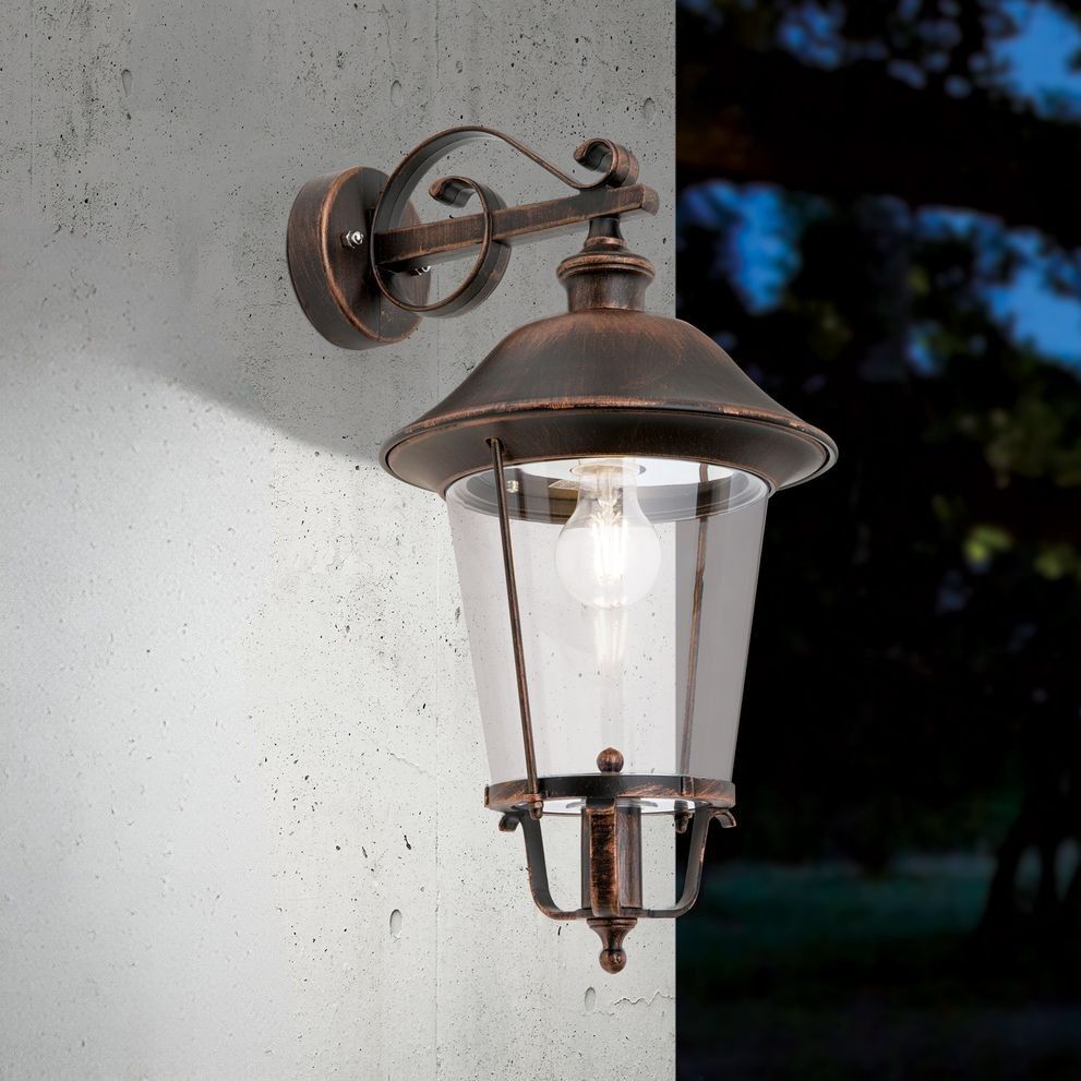 Outdoor lamp KENZO, Black copper, downwards