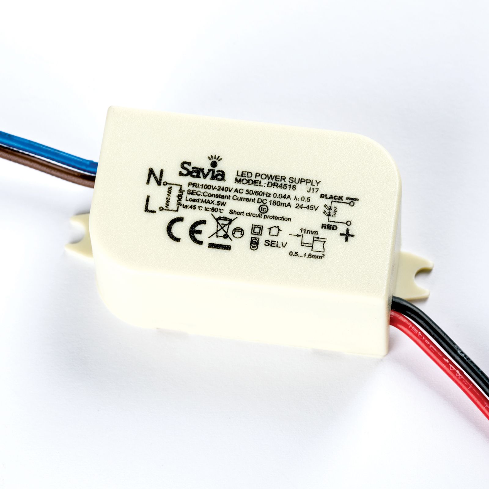 Driver 5a SAVIA DR4518 180mA 24-45V, not dimmable