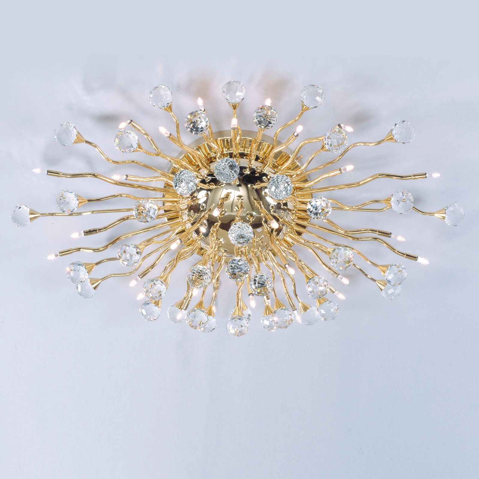 Ceiling light GALAXY, 78x48cm, 24K gold plated