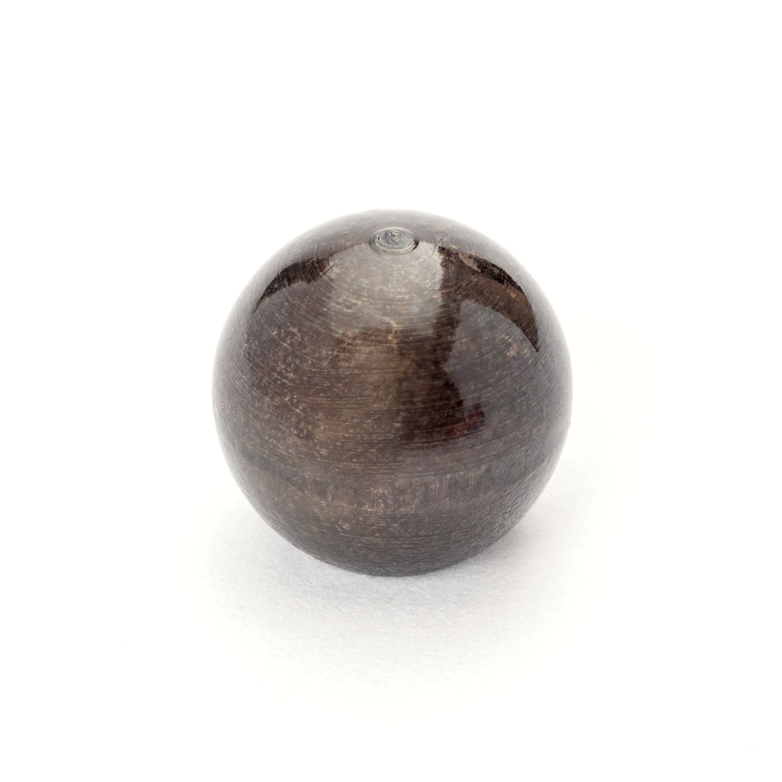 Decorative sphere with thread M3, patina