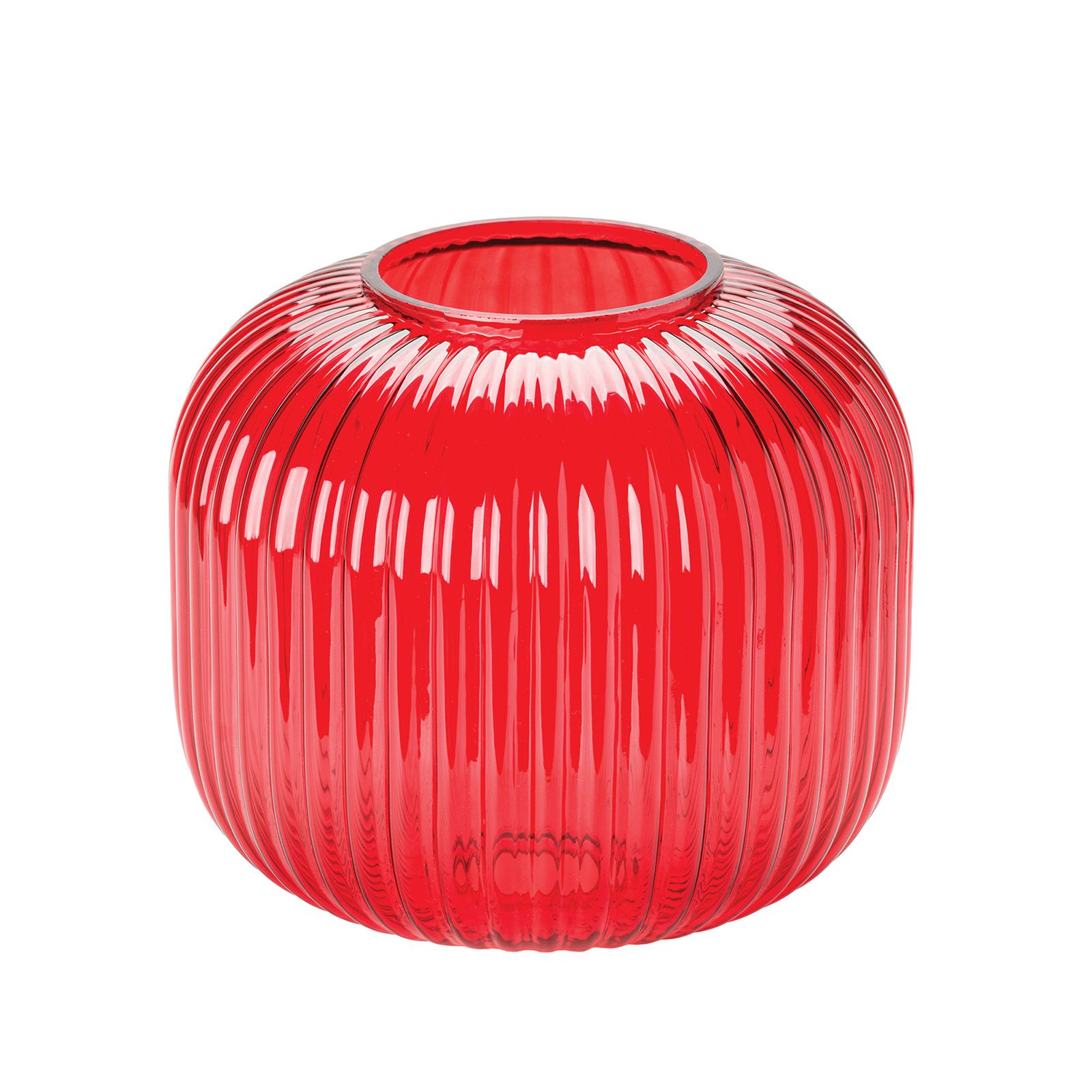 Glass lampshade CARNEVAL, Ø 200 mm, red