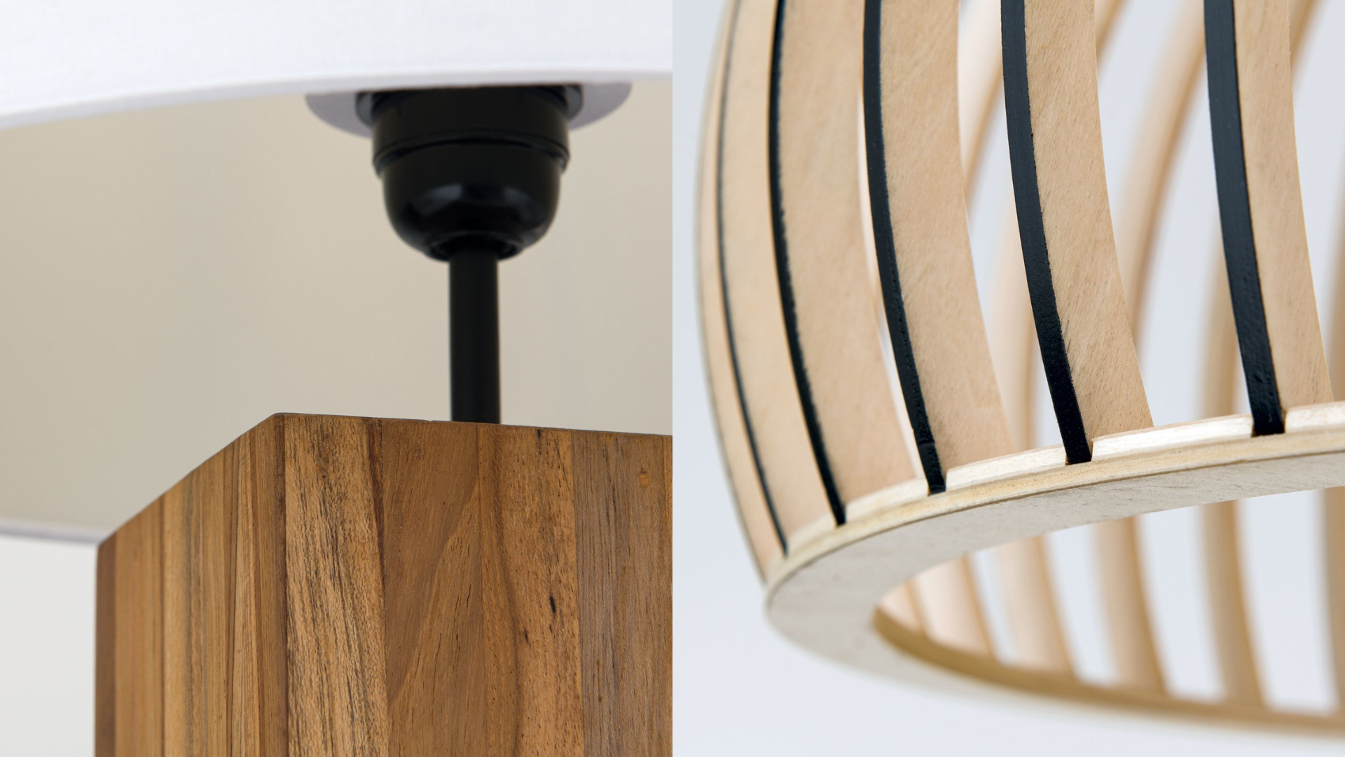 Holz-Lampen