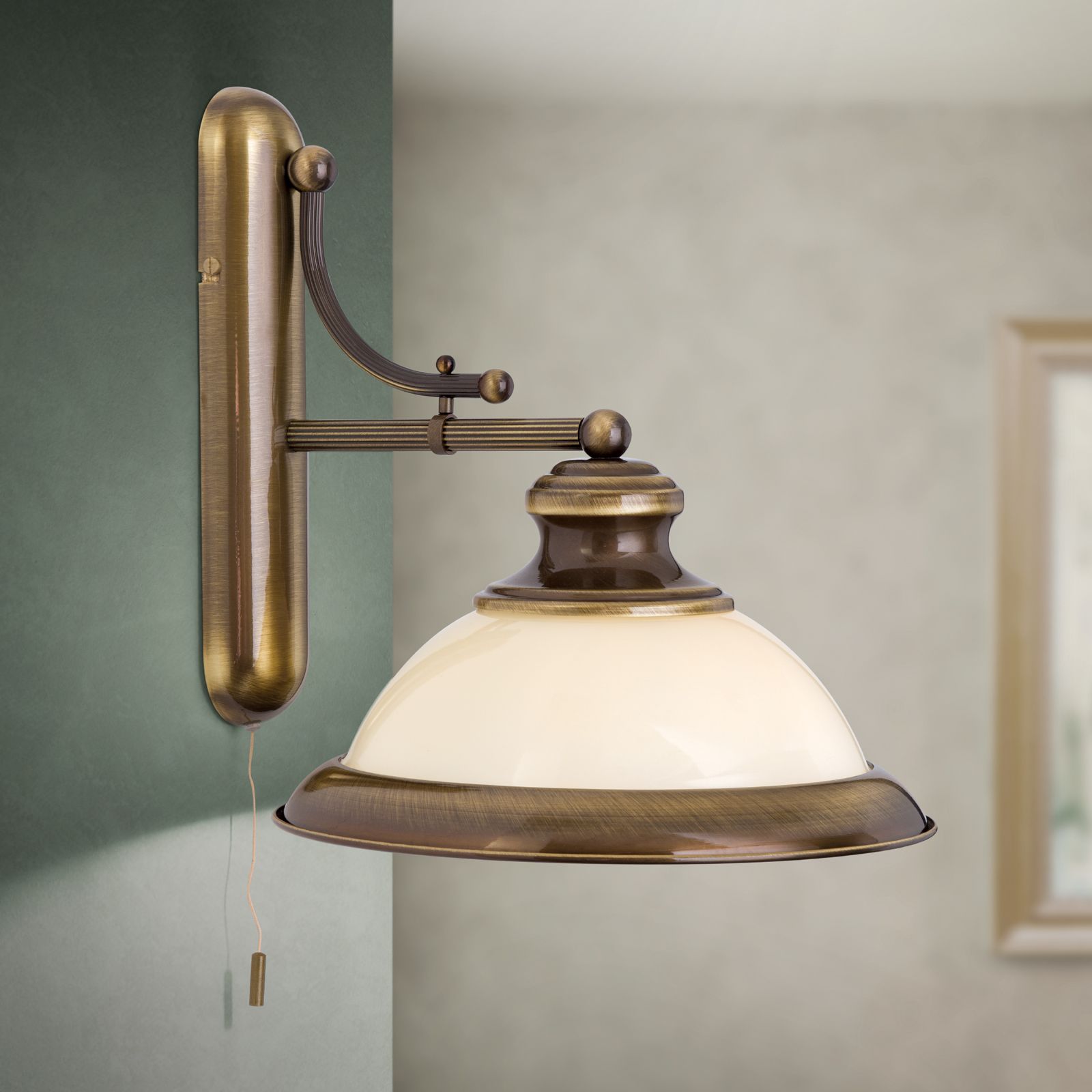 Wandleuchte AUSTRIAN OLD LAMP, 1-flammig, abwärts