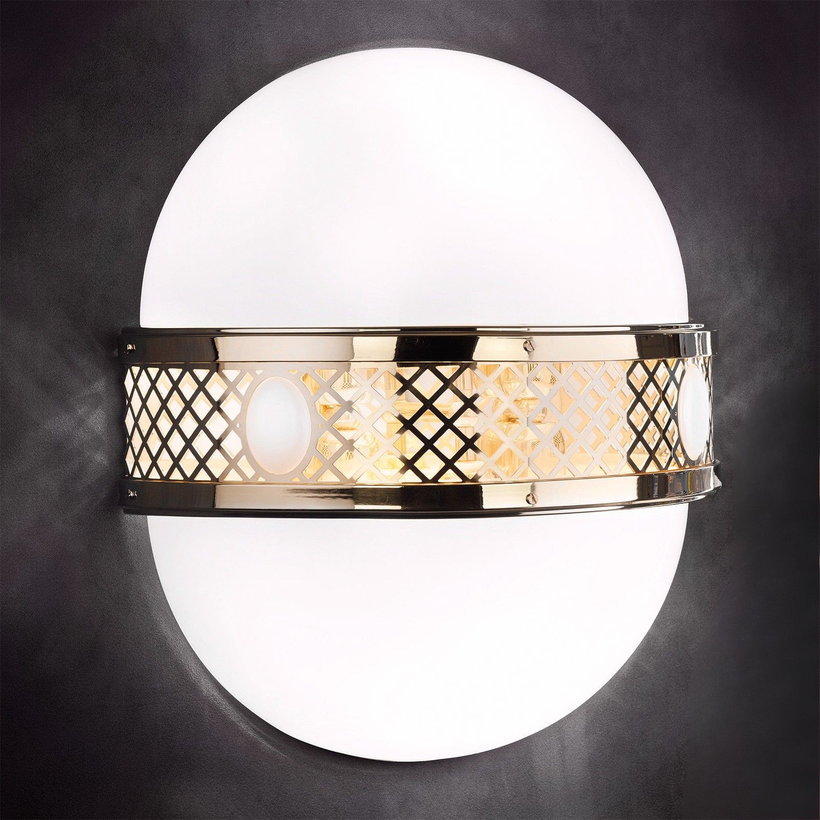 Wall light ALT WIEN, 6-flames, shiny brass, H47cm