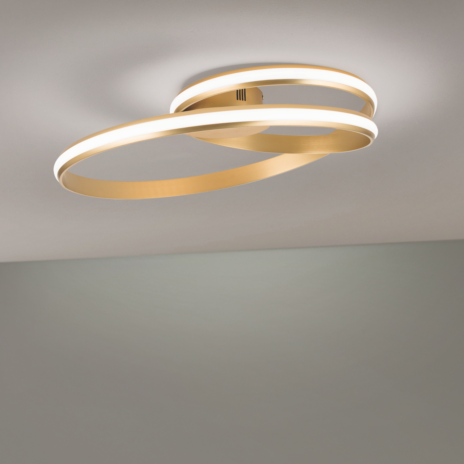 LED ceiling light CIRCUS, brass matt