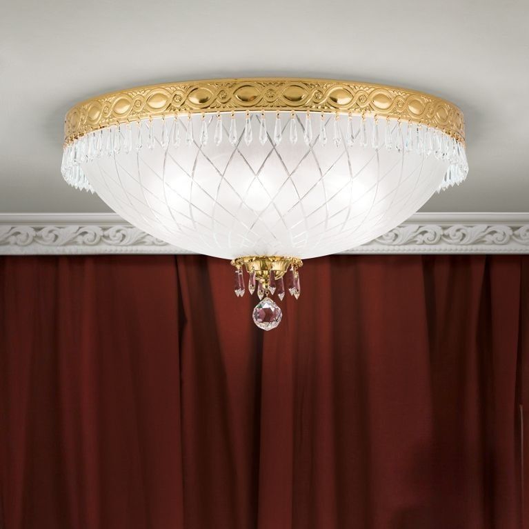 Ceiling light EMPIRE CRYSTAL, gold, 55 cm