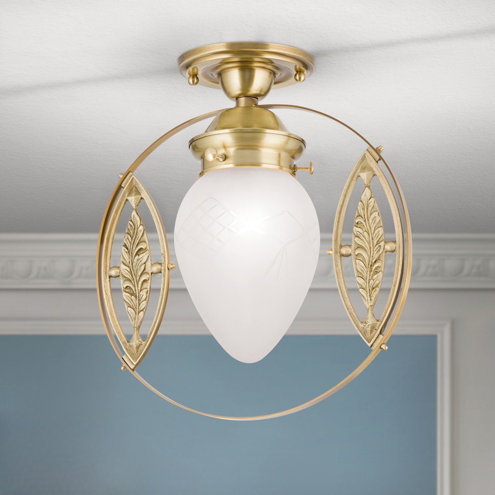 Stropní svítidlo BUDAPESTŤ, 1-žárovka, bronz, 25cm