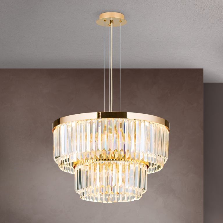 LED Luster PRISM, 24 Karat vergoldet