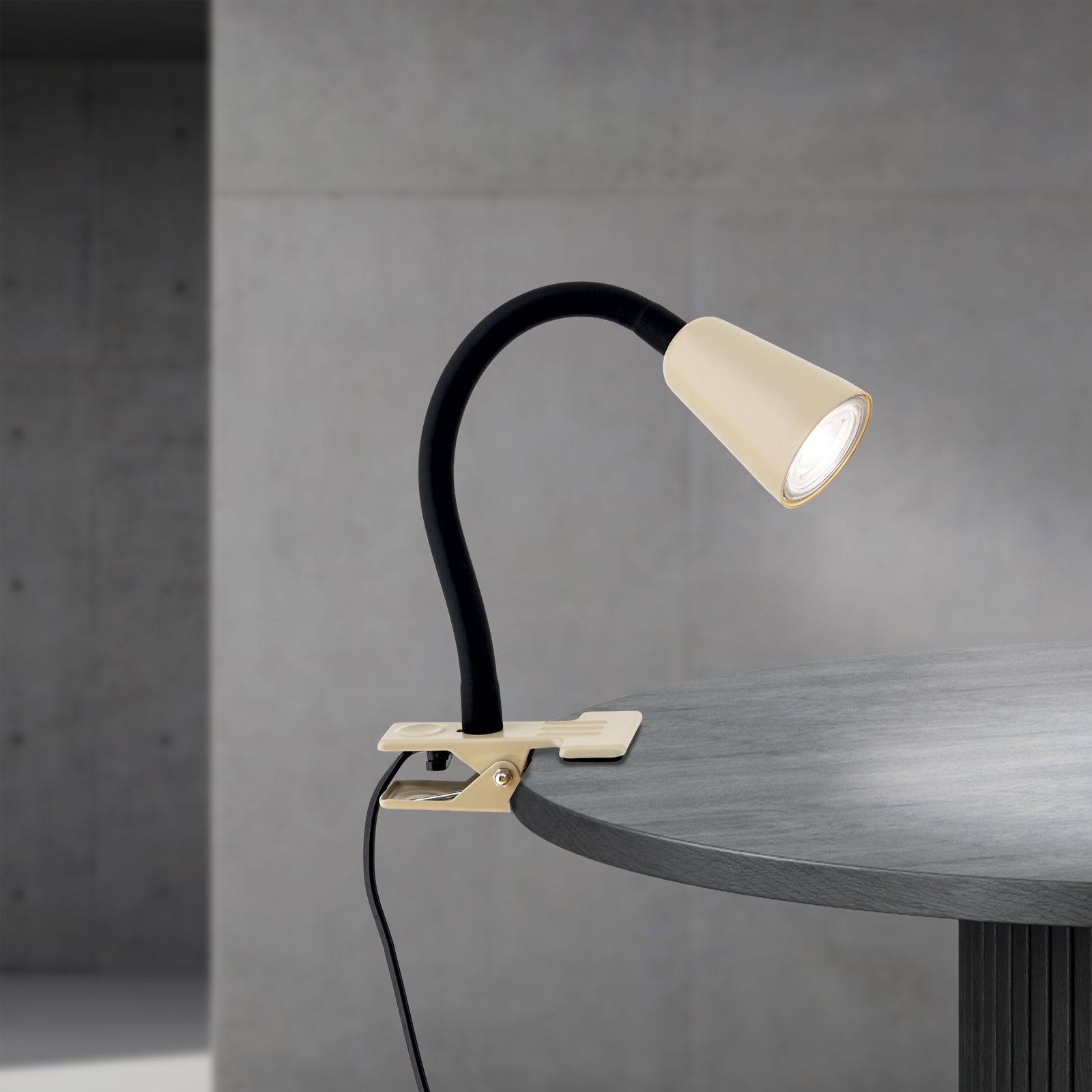 Clamp light DOTTY, khaki