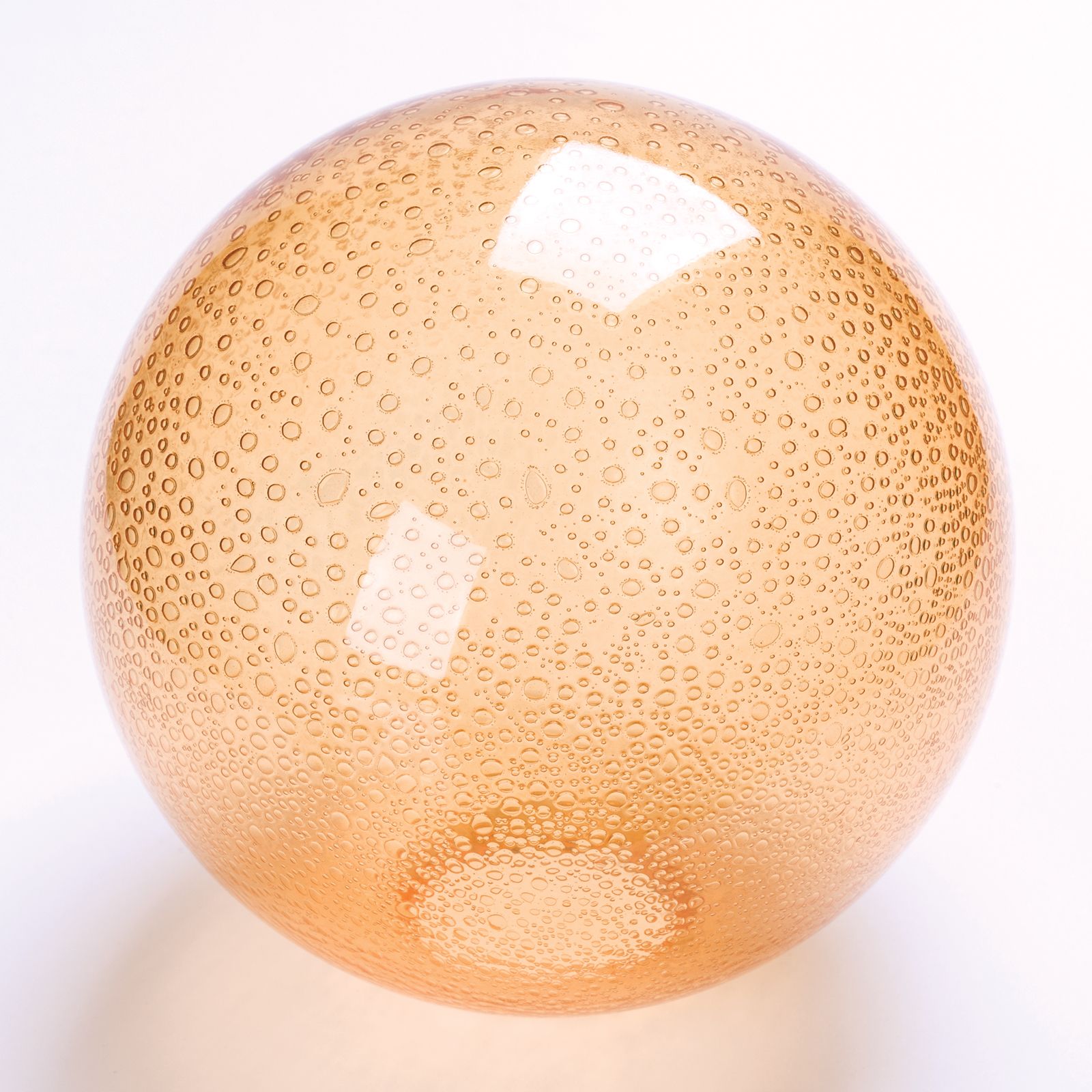 Ball glass 353, Ø 14.5 cm, bubbles gold