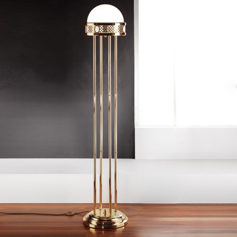 Floor lamp ALT WIEN, shiny brass