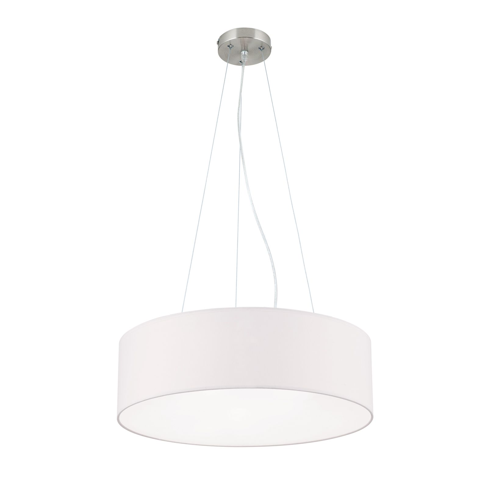 Ufo pendant light with white shade