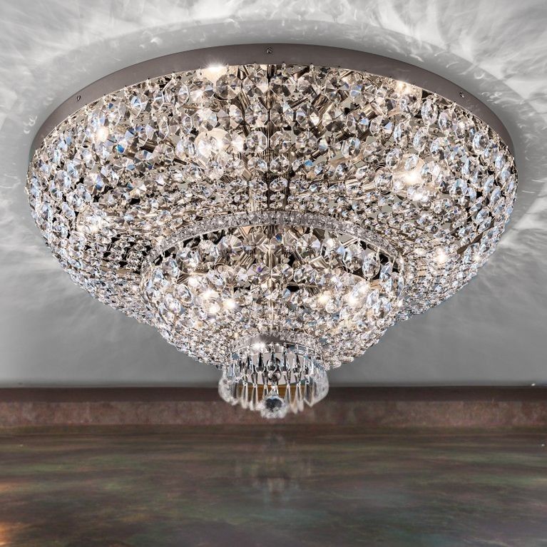 Deckenluster SHERATON, Chrom, 70 cm