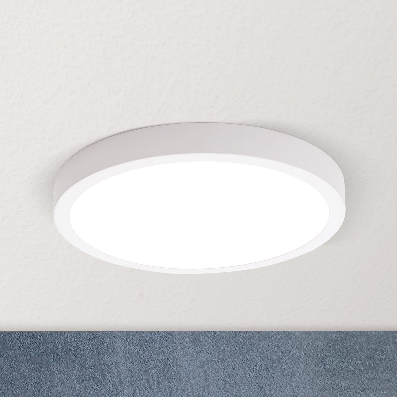 LED stropní svítidlo LERO, kulaté, bílé, 23cm