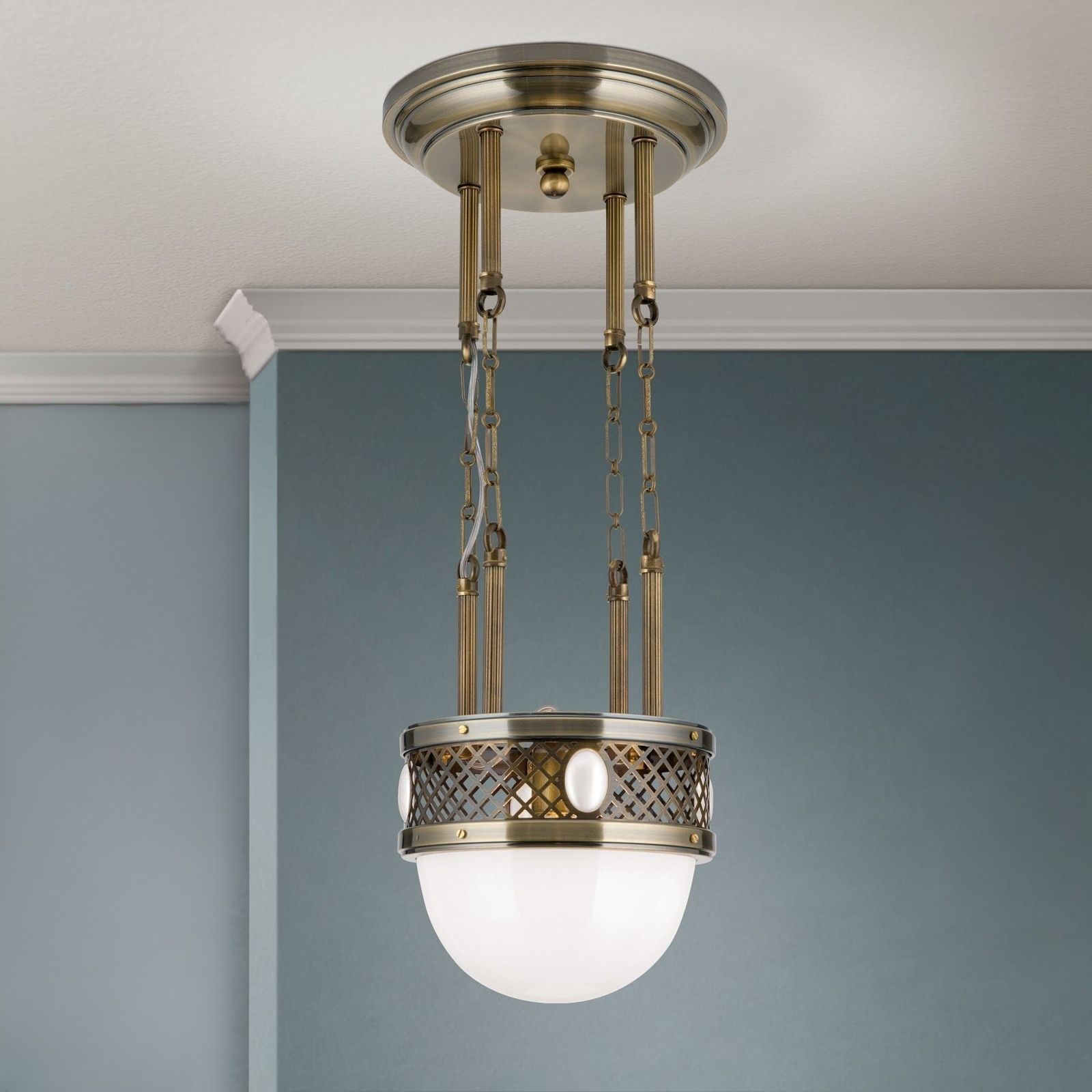 Alt Wien Pendant, Antique Brass finish, 29cm