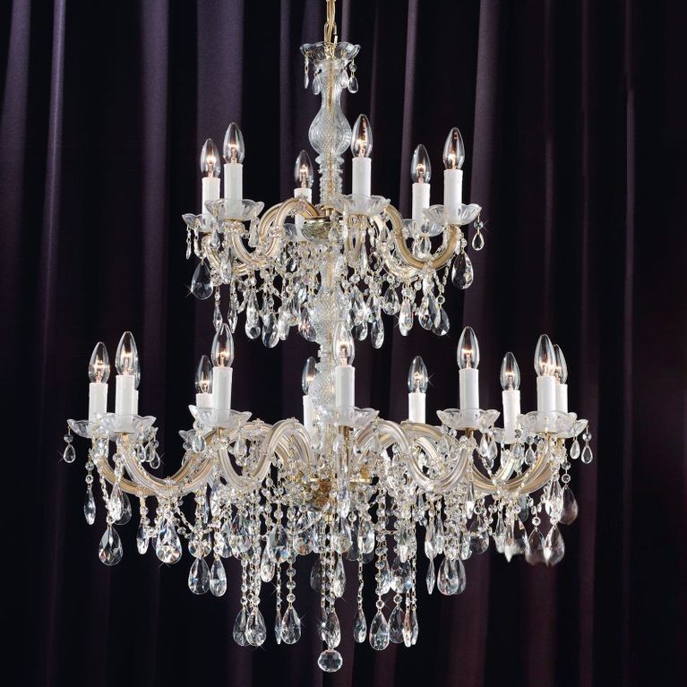 Luster BALLROOM, 24-flammig, Gold