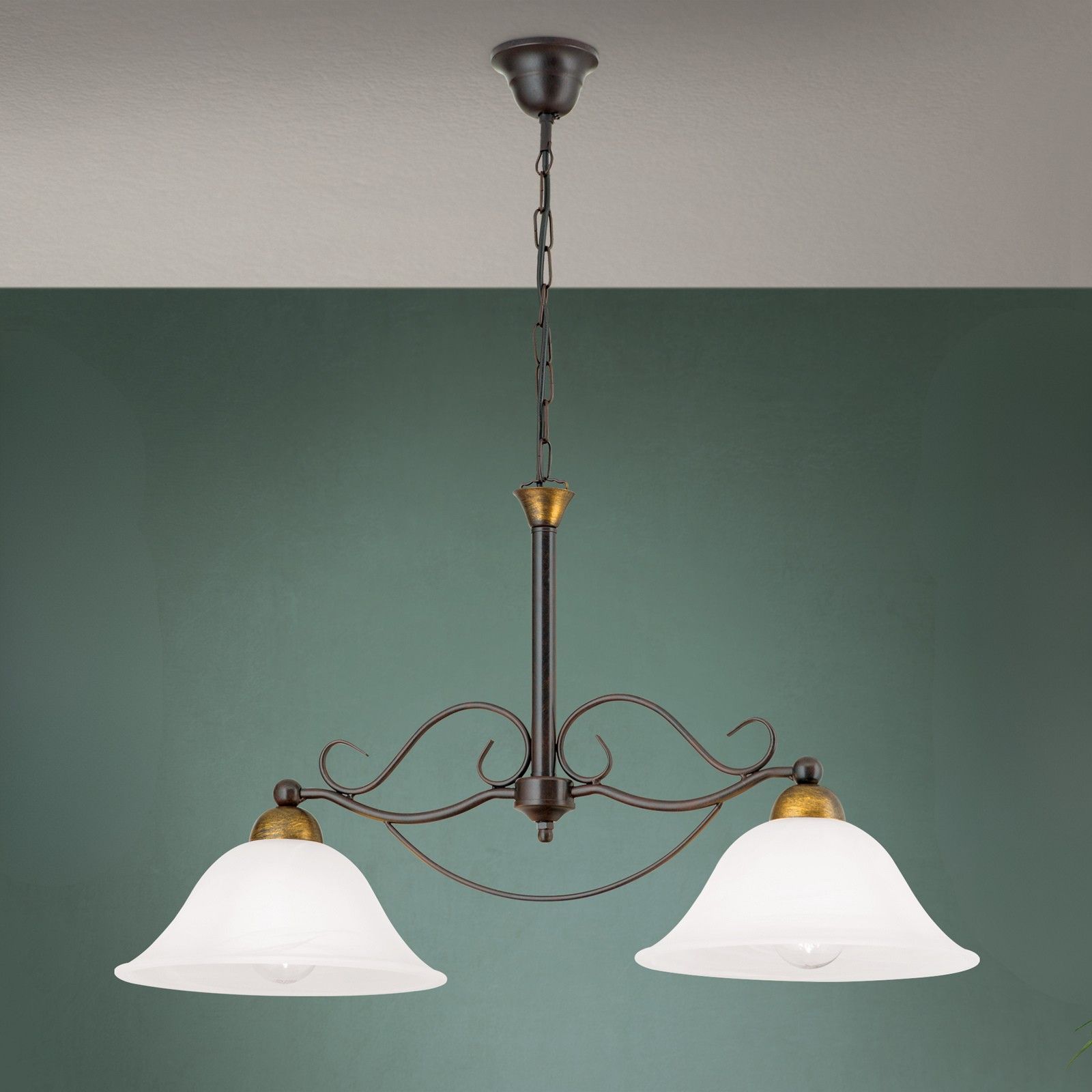 Luster LUDO, 2-flammig, Antik