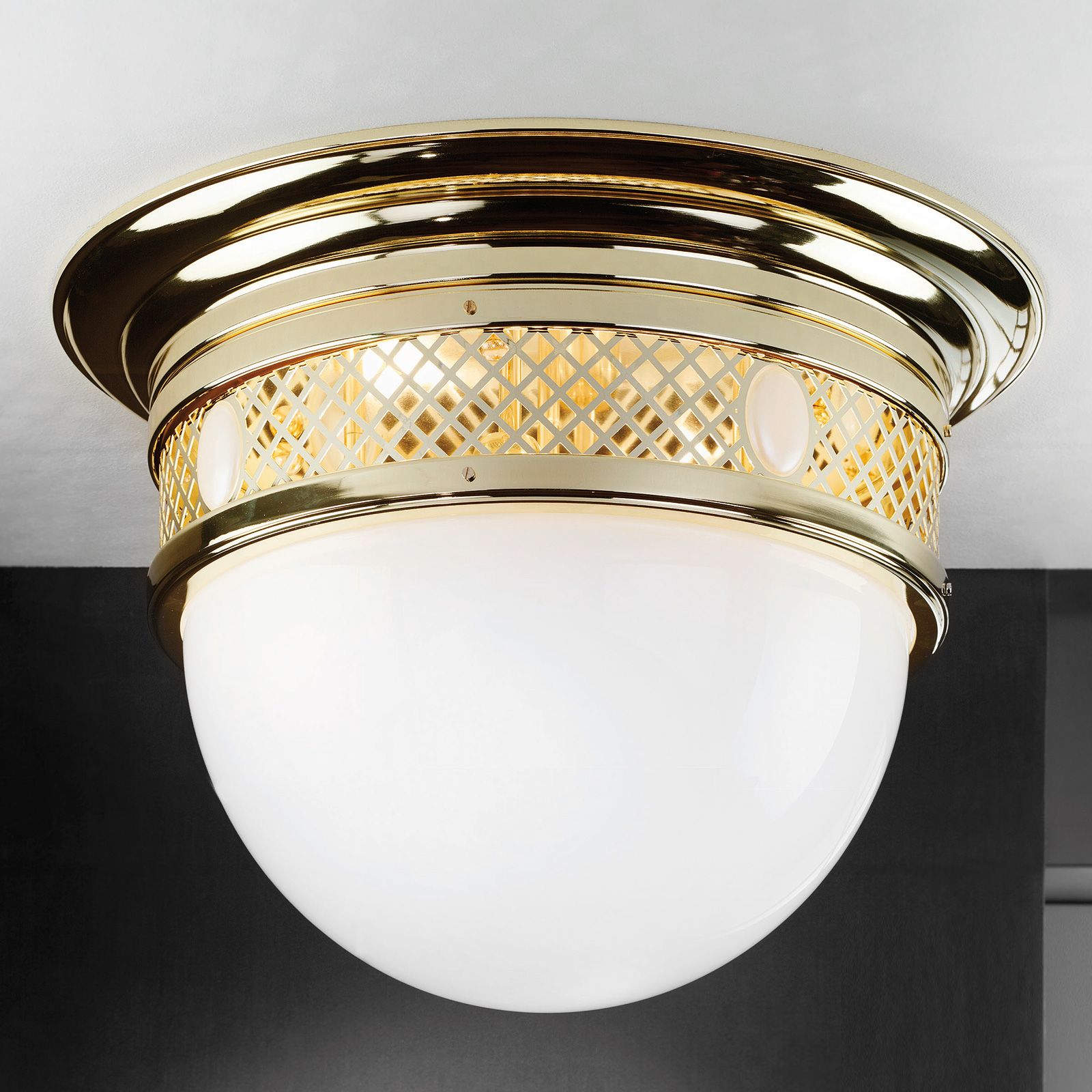 Deckenleuchte ALT WIEN, Messing glänzend, 57cm