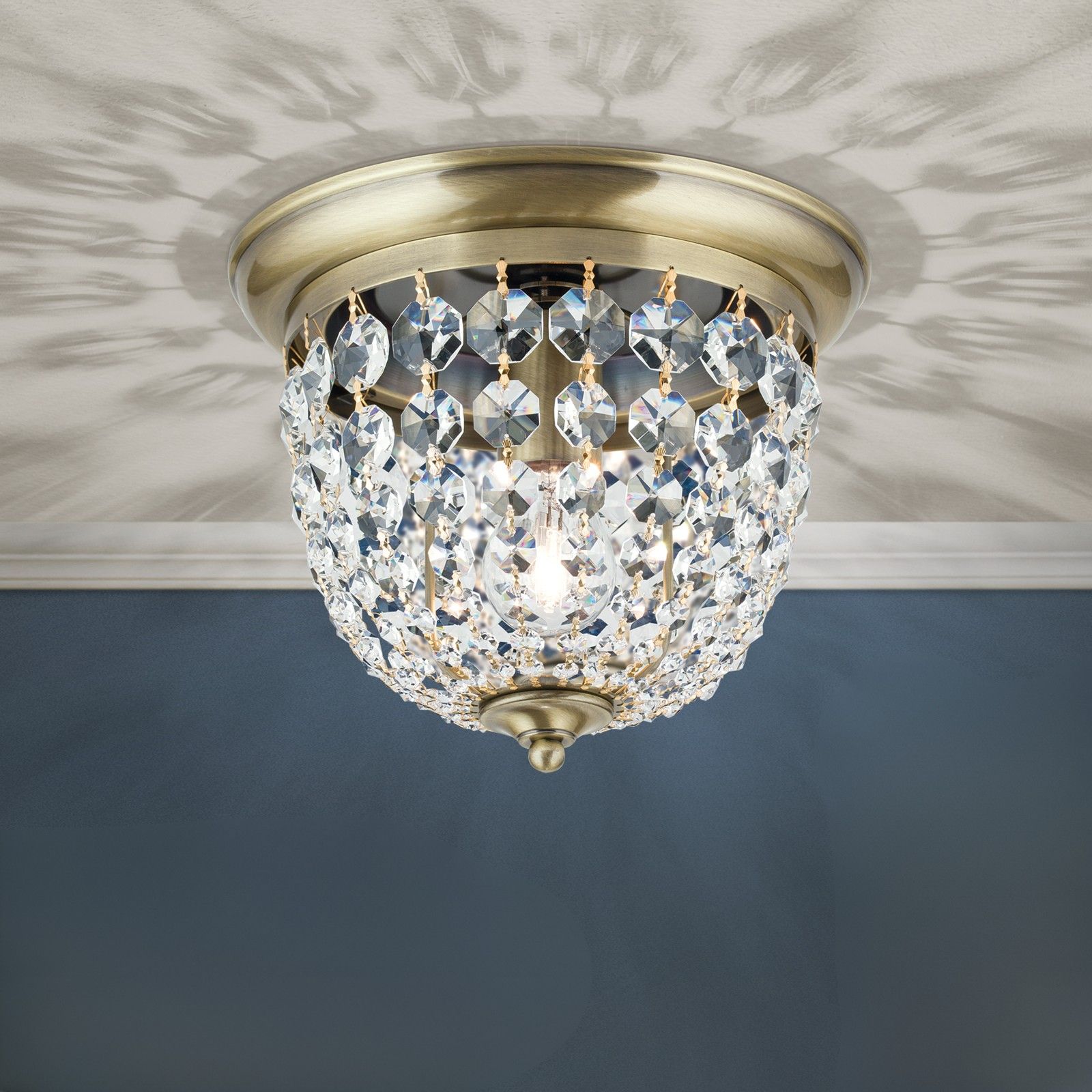 Ceiling light PLAFOND, Ø 26cm, patina