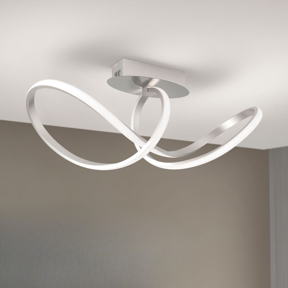 LED ceiling chandelier CIRCUS, satin