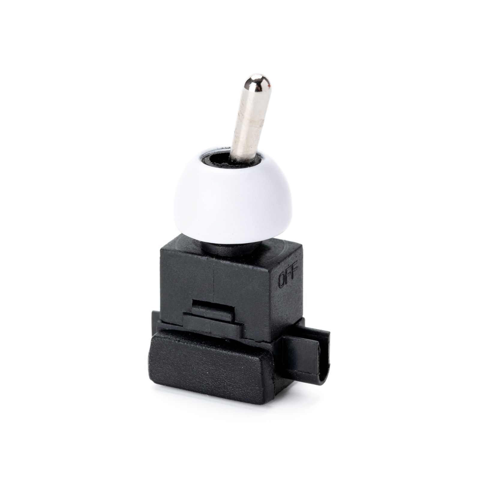 Built-in toggle switch, Ø 12 mm, white