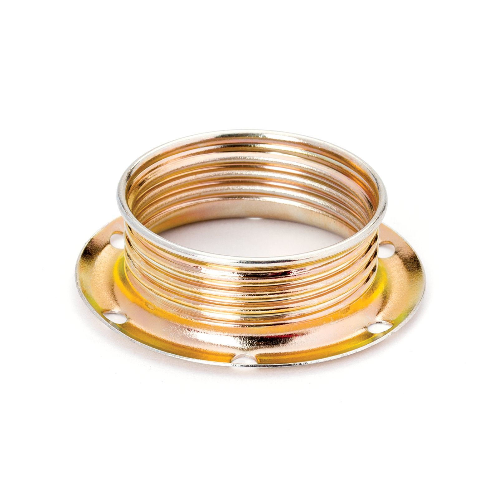 Screw ring E14, metal, brass alloy