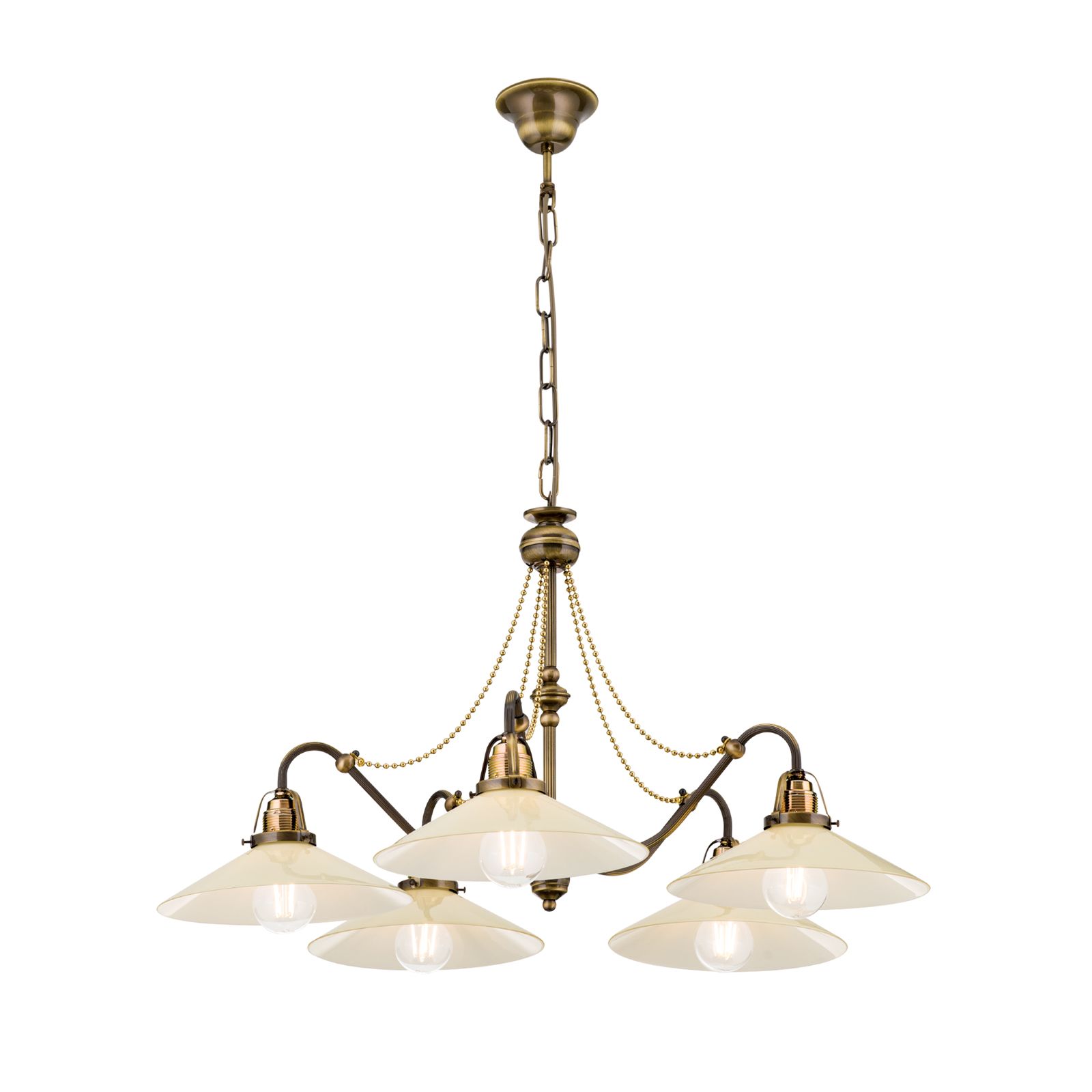 A unique popular brass finish chandelier