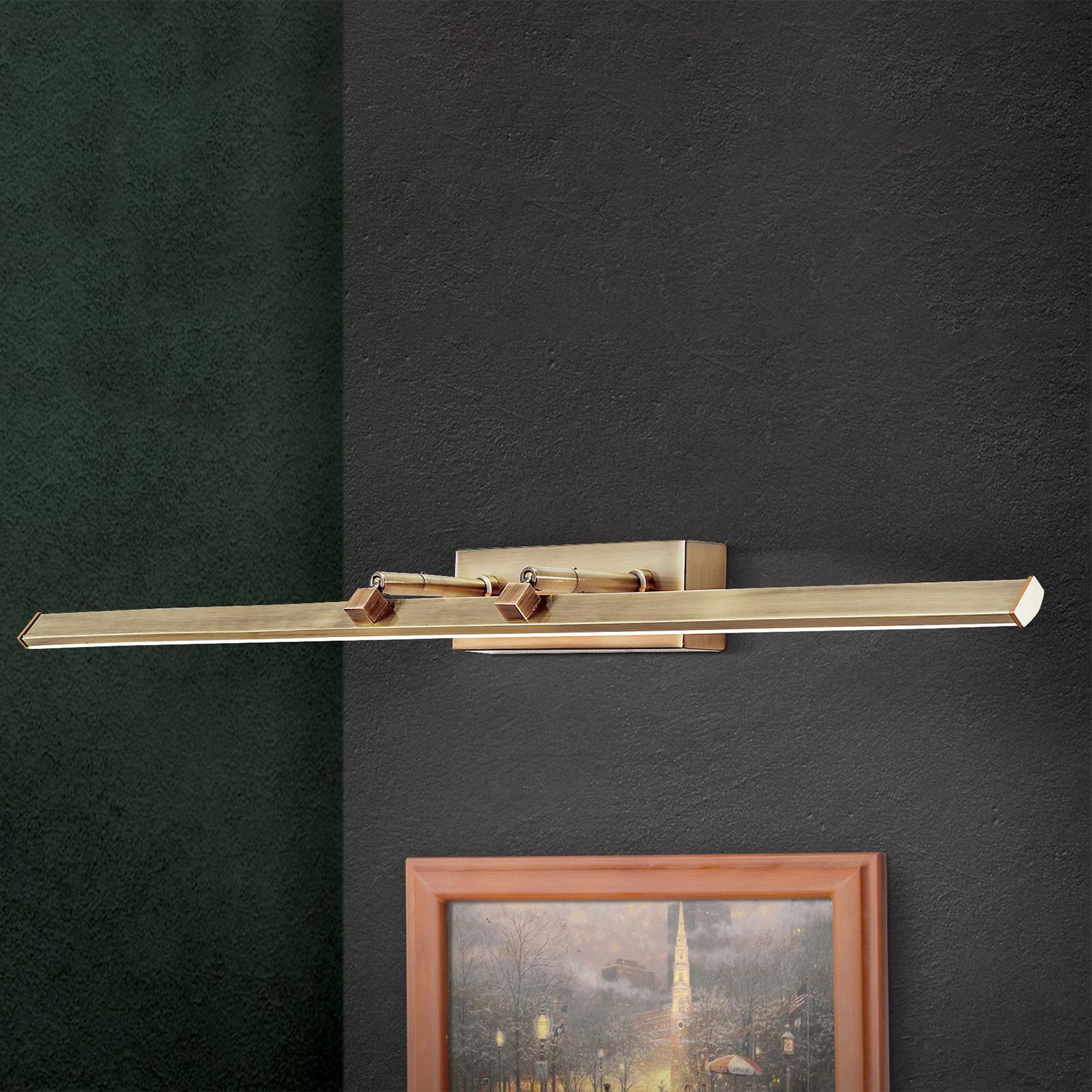 LED Bilderleuchte PUBLIO, Patina, 75cm