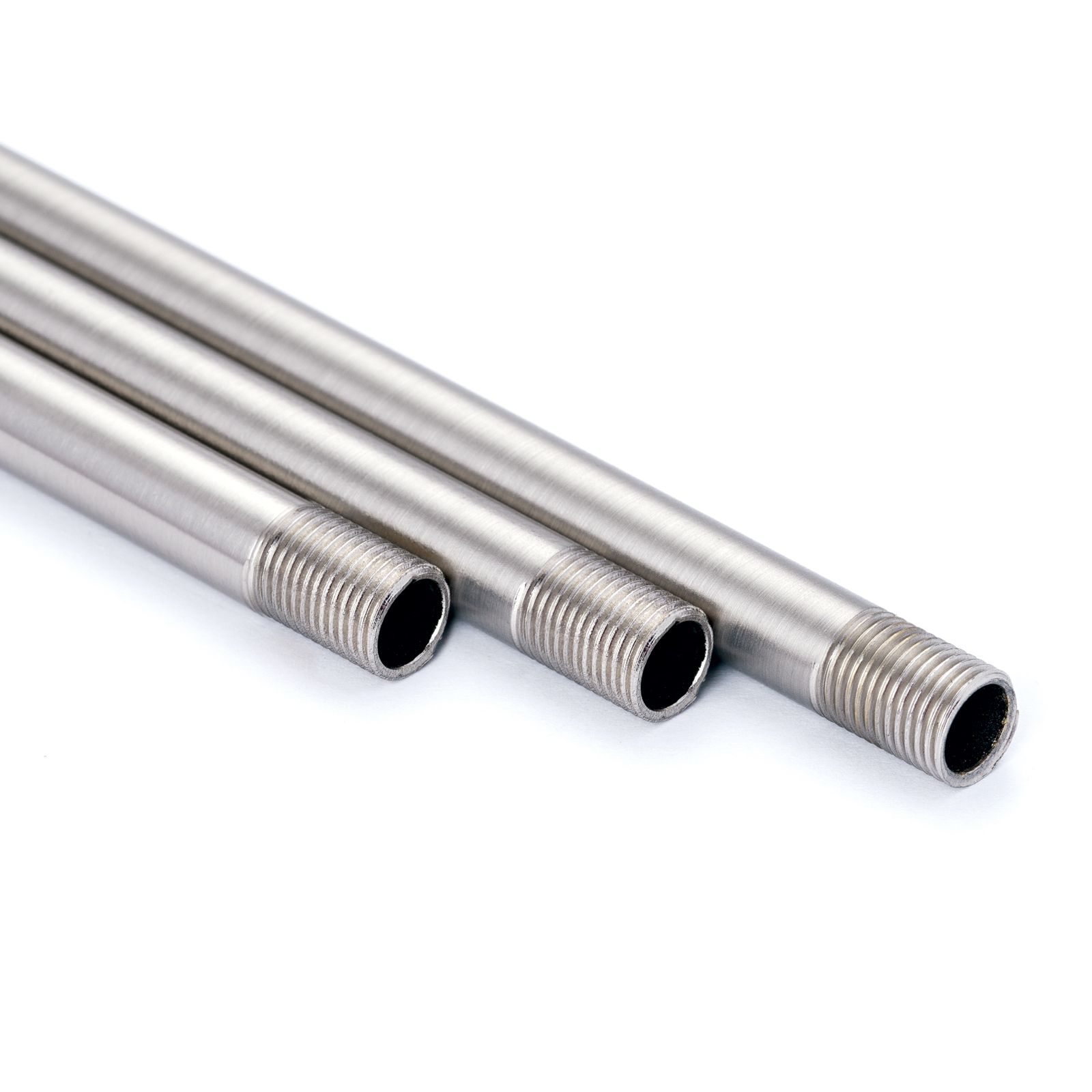 Pipe rod, thread M10x1, 50 cm, satin