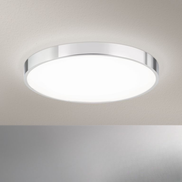 LED Deckenleuchte BULLY, Ø 28 cm, Chrom