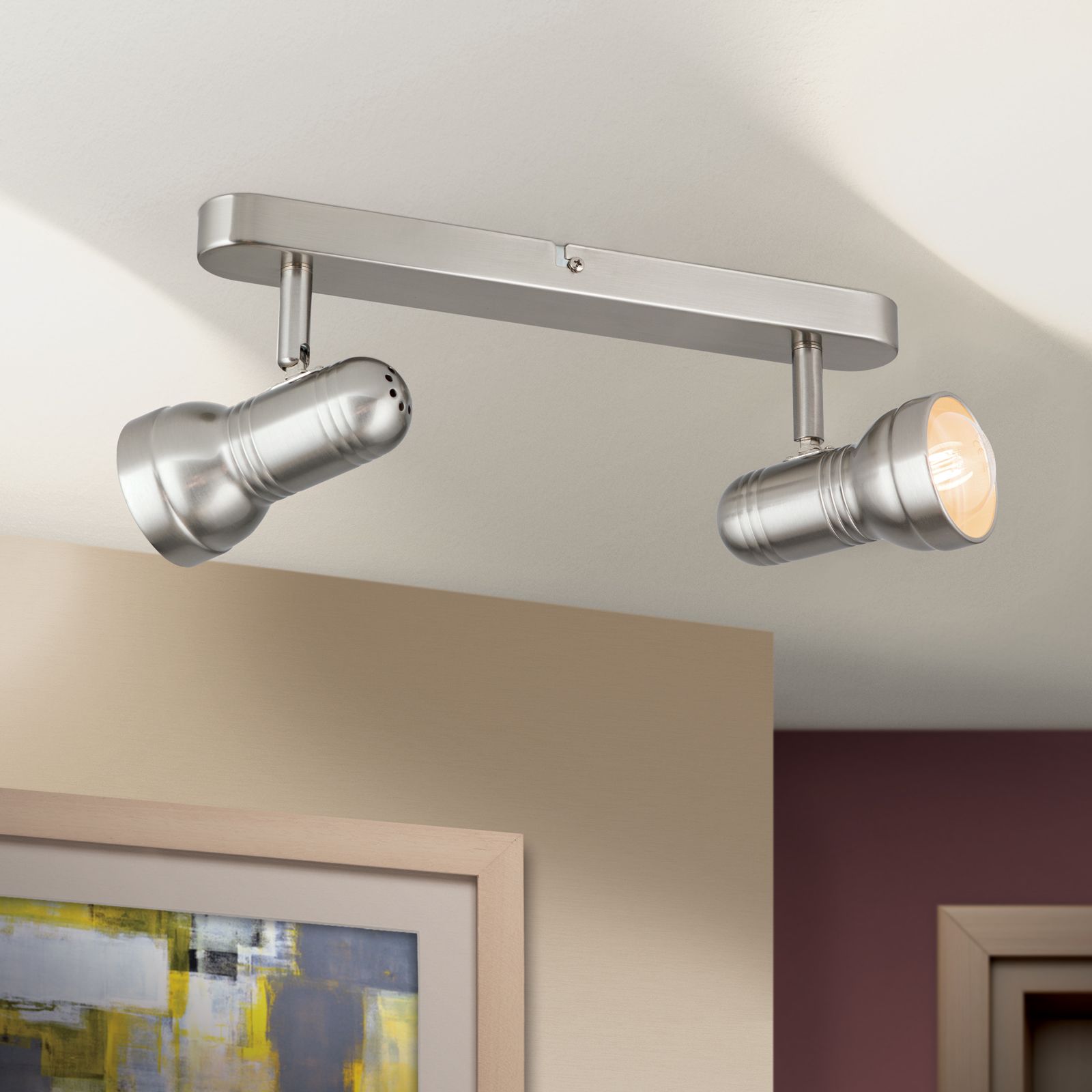 Strahler WILHELM, 2-flammig, Satin