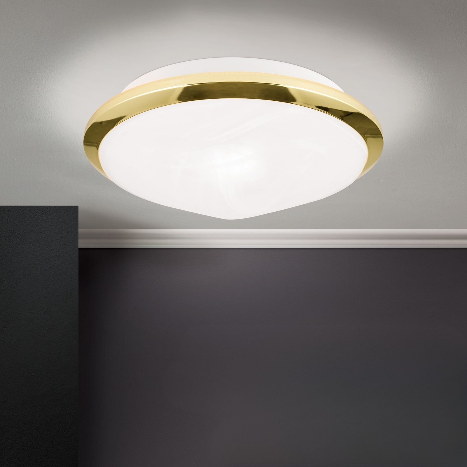 Ceiling lamp RIMA, brass, 26cm