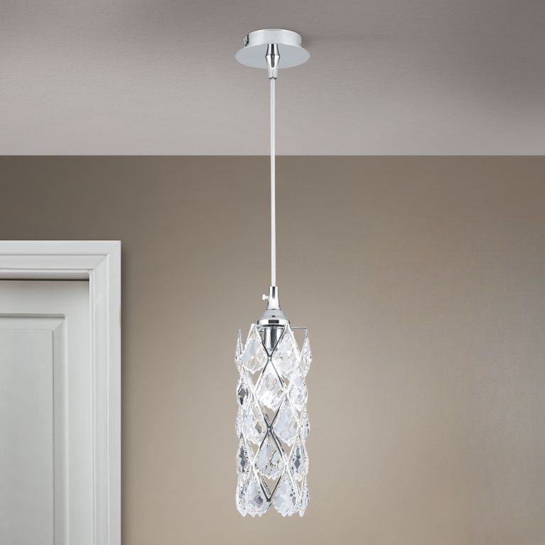 Pendant light RITA, chrome finish