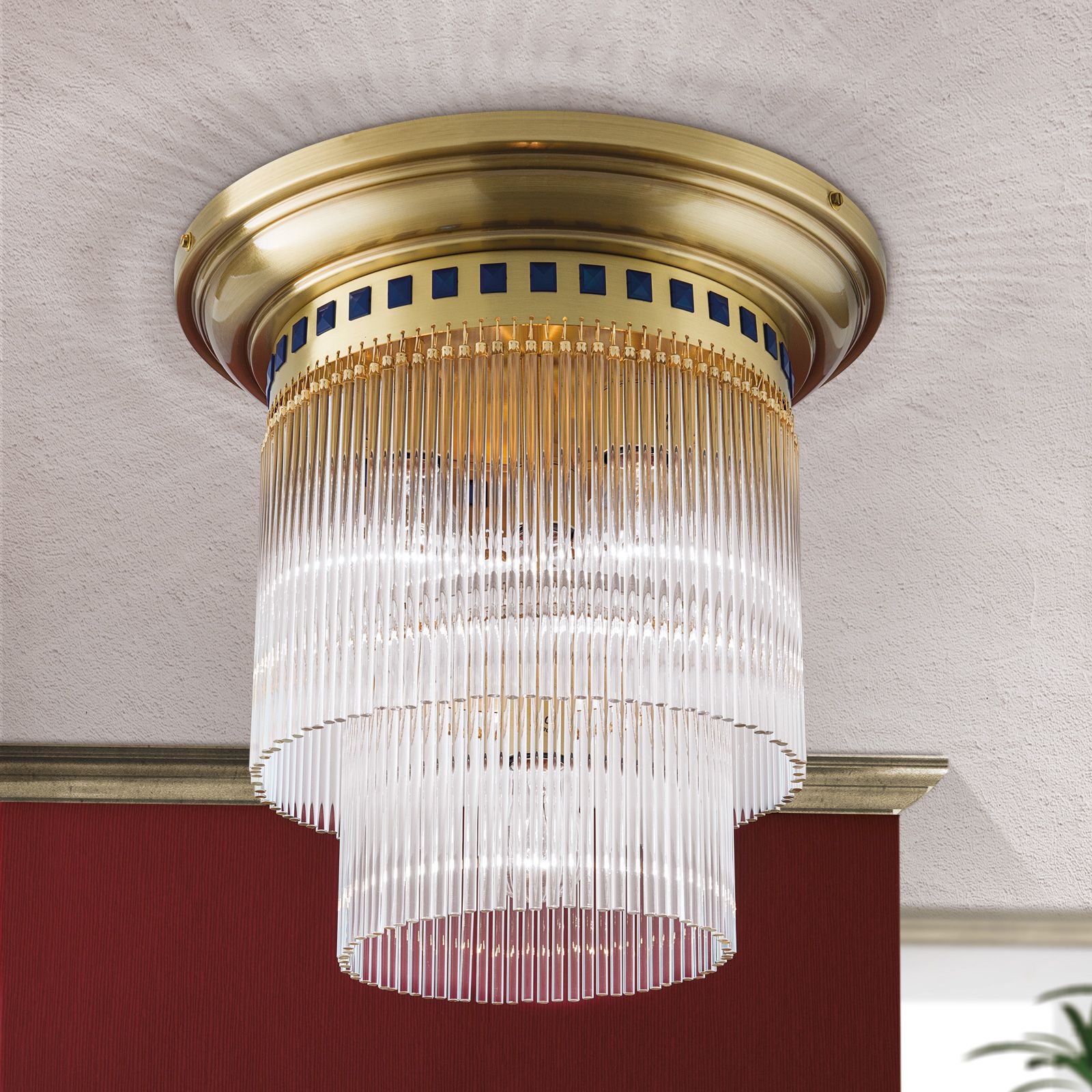 Stropní svítidlo Řada Tyč, bronz, 42cm