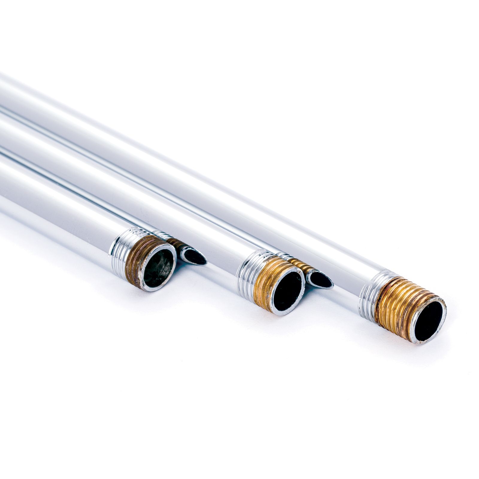 Pipe rod, thread M10x1, 100 cm, chrome