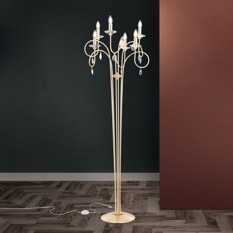 Floor lamp GIADA, gold matt