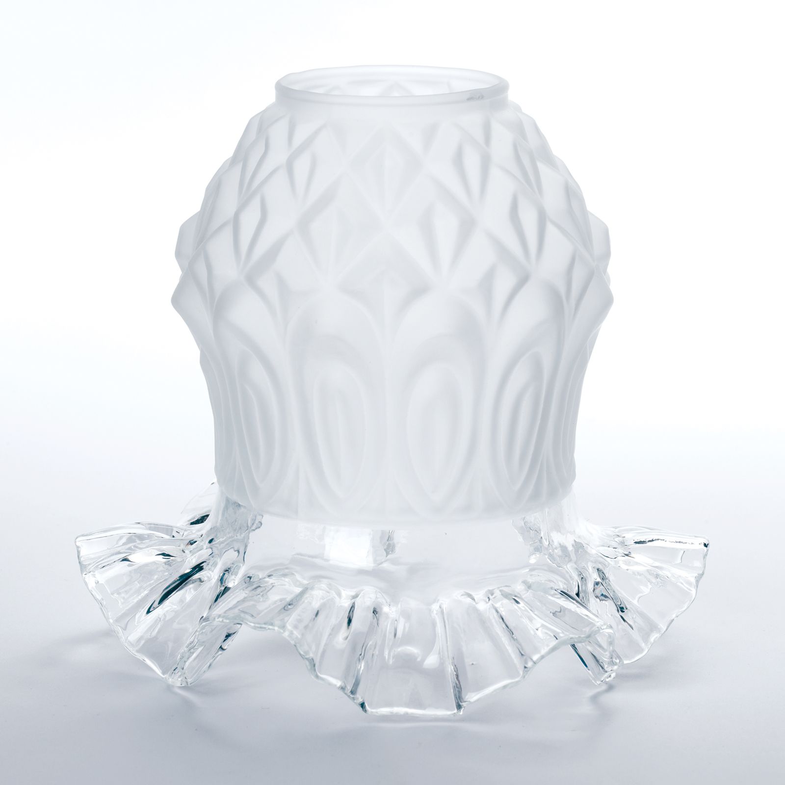 Glass lampshade RINGSTRASSE 492, transparent matt