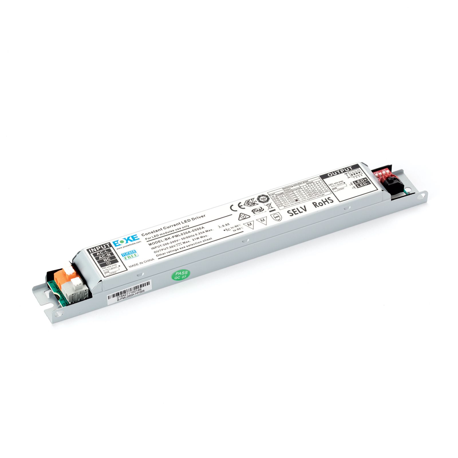 Driver 21i BOKE BK-PML030A-050AZ 21W 500mA, non-dimmable
