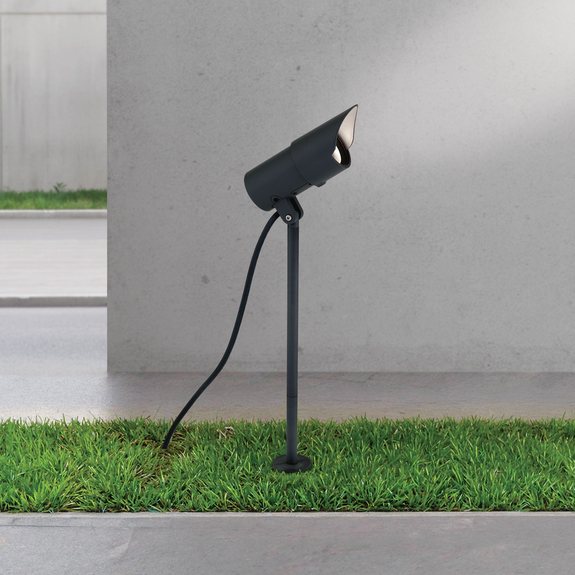 Corten VLEPO LED outdoor spotlight, anthracite
