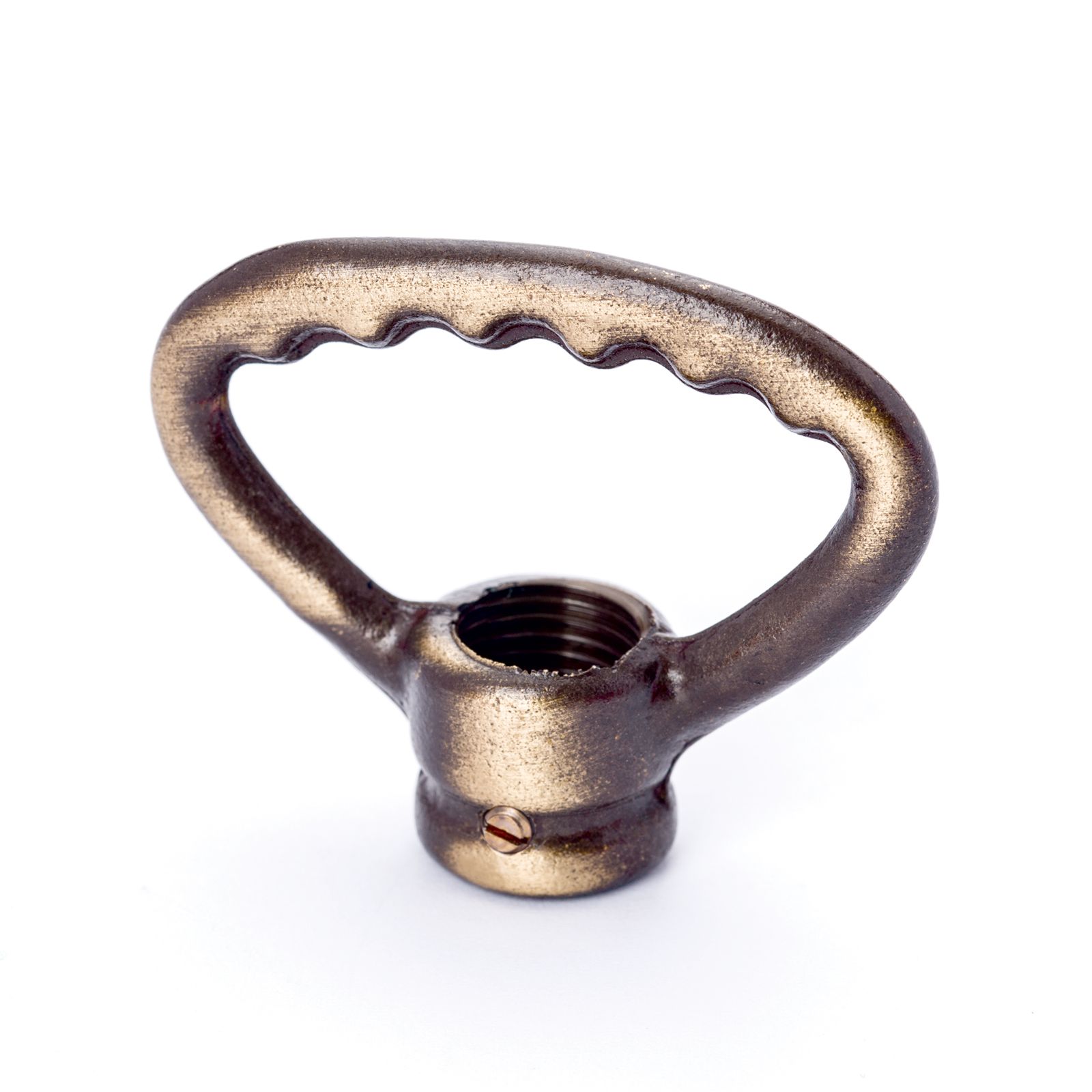 Centering ring nipple, thread M10x1, patina