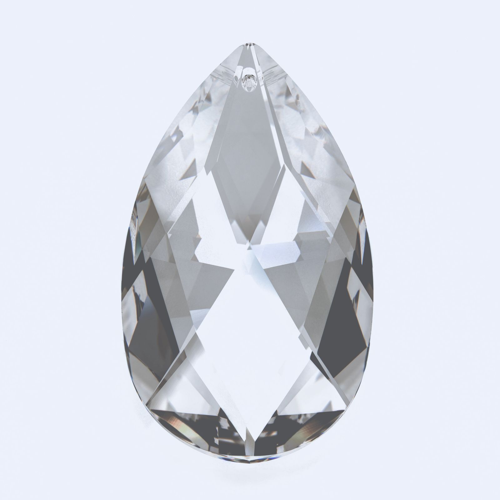Kristallbehang Wachtel 8290/63, Swarovski® Crystal, 63x37mm, Klar