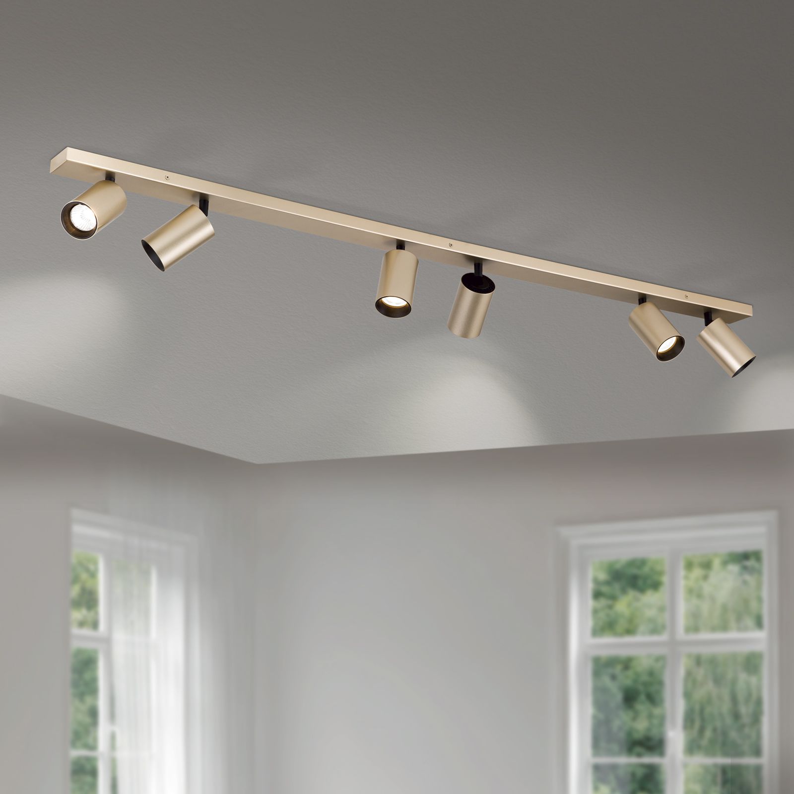 Strahler SEAN, 6-flammig, Gold-matt