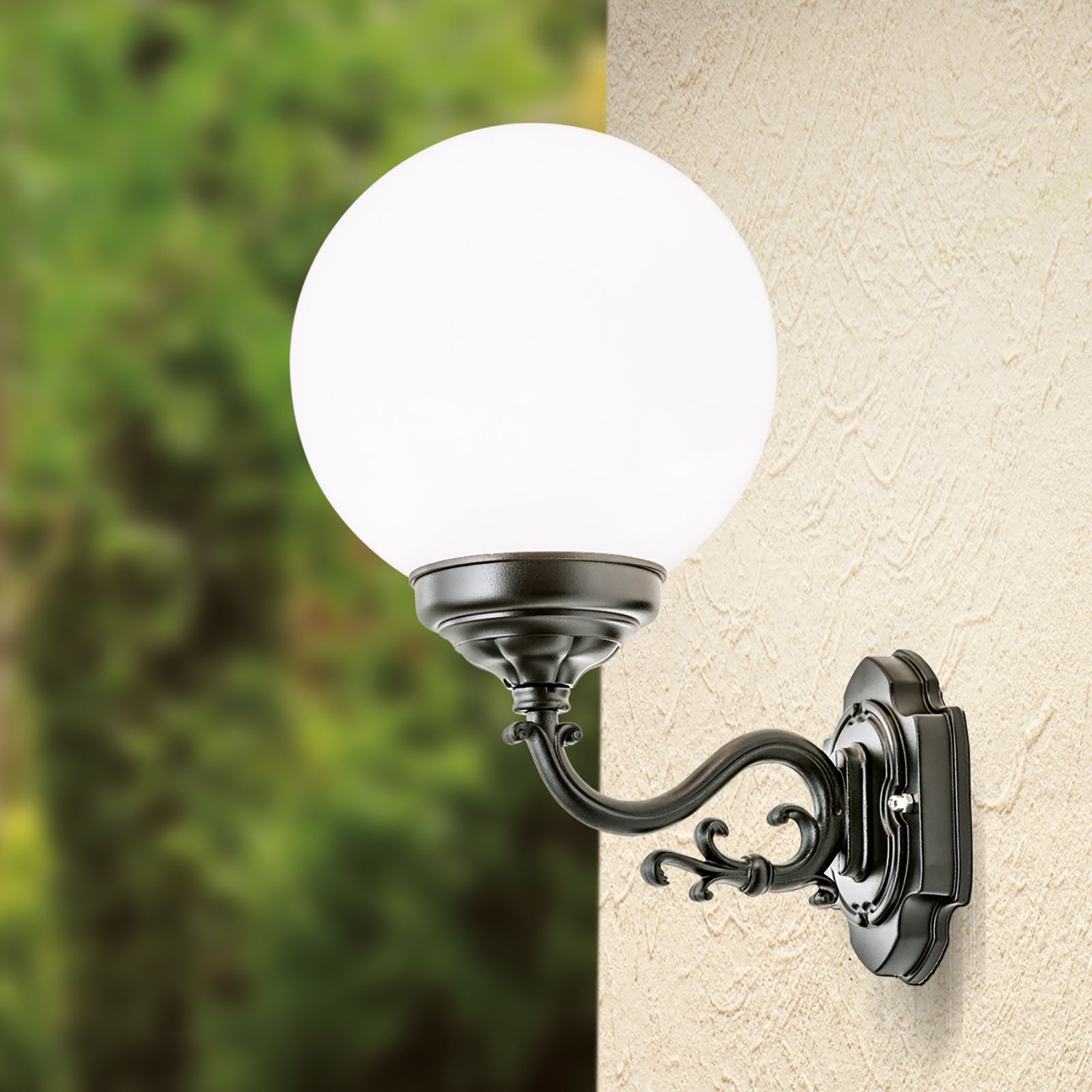 Wandaußenleuchte REIKA, Schwarz