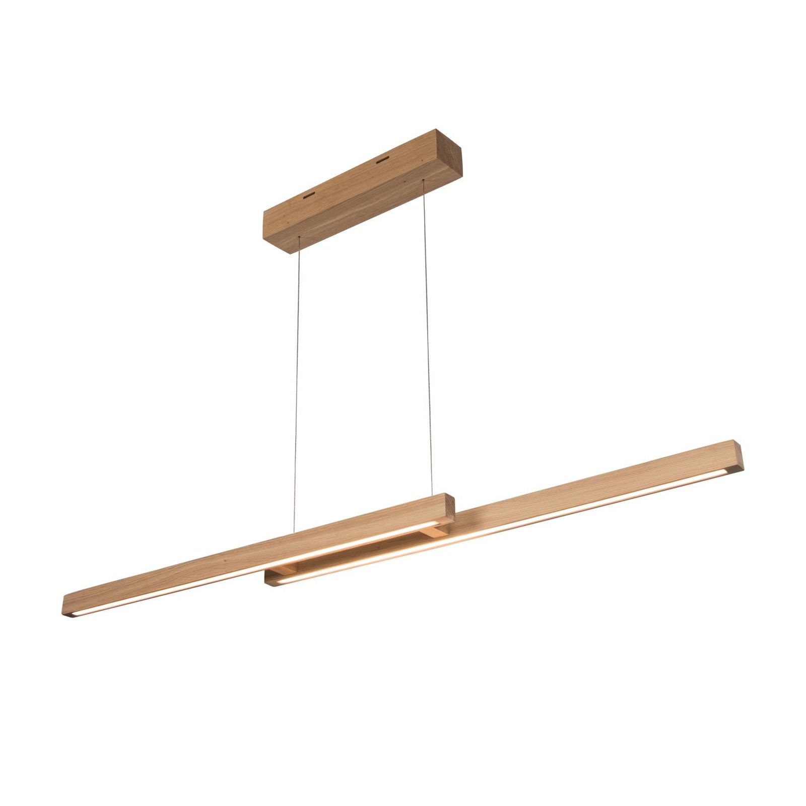 LED pendant lamp SONAS, oak