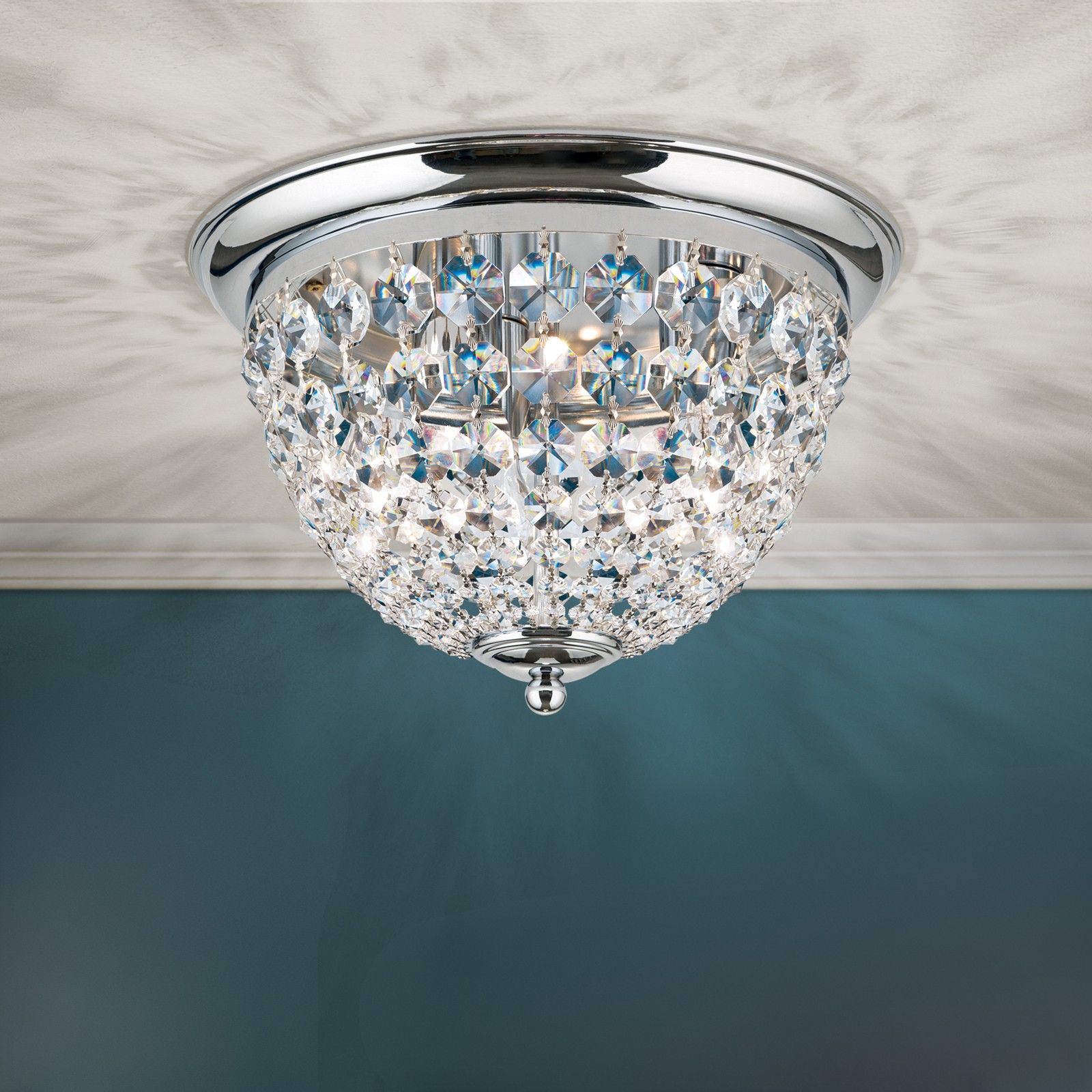 Deckenleuchte PLAFOND, Ø 35cm, chrom